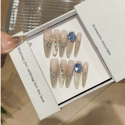1033- Handmade press on nails fake nails removable