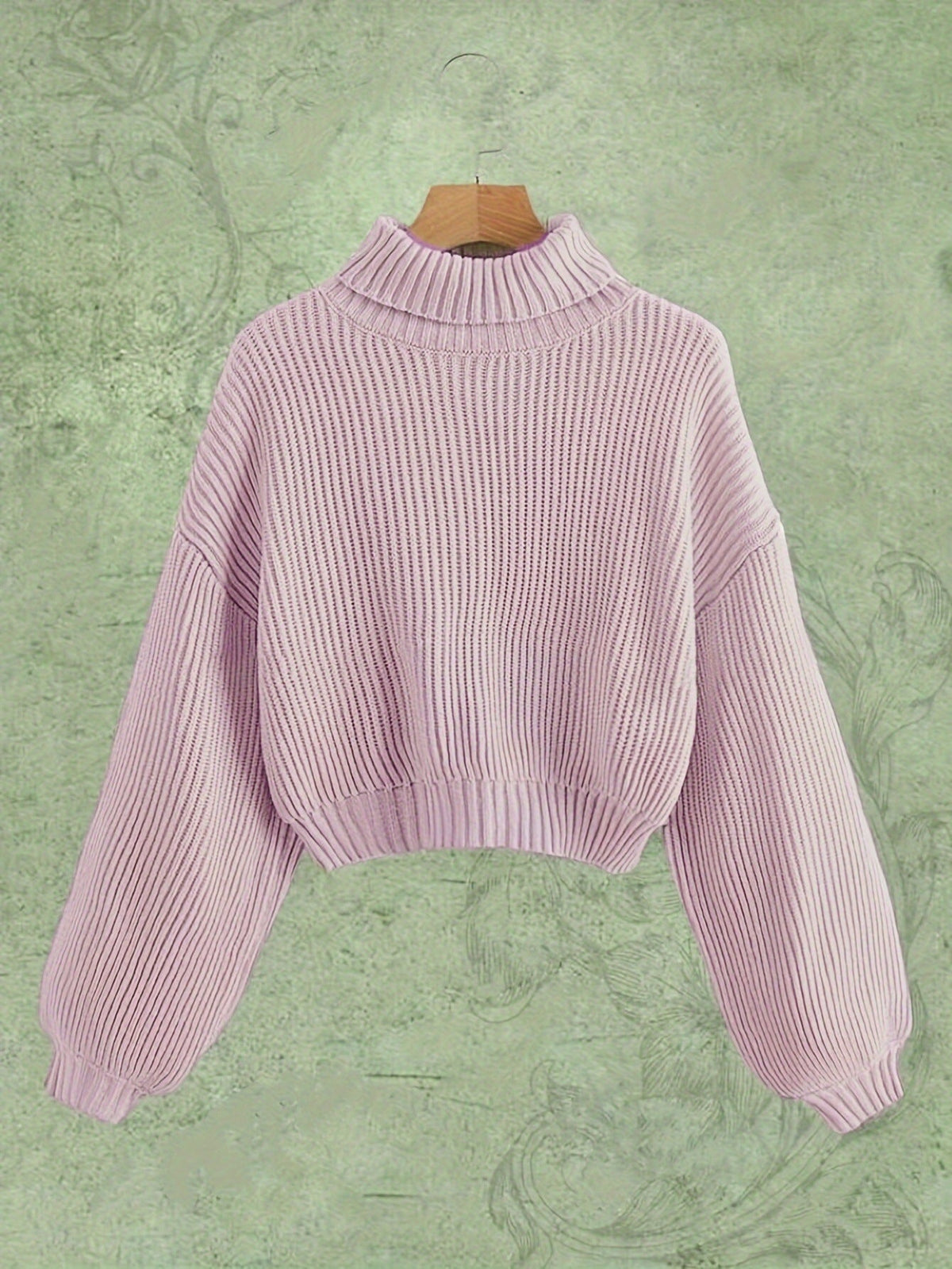 Turtle Neck Elegant Long Sleeve Sweater