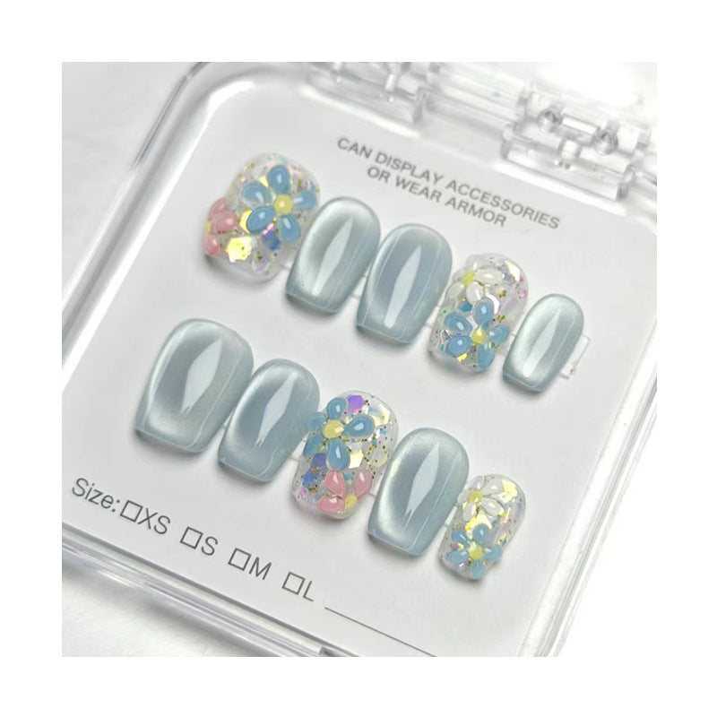 1007- Handmade press on nails fake nails removable