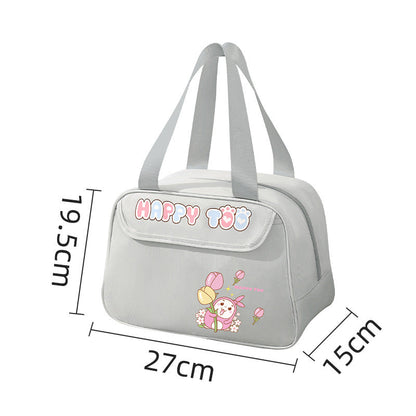 Cute lunch bag, lunch box bag waterproof, student lunch bag, cartoon picnic camping thermal insulation bag