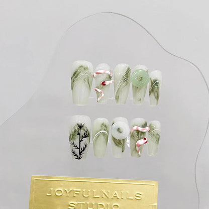 1023- Handmade press on nails fake nails removable