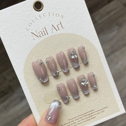 0938- Handmade press on nails fake nails removable