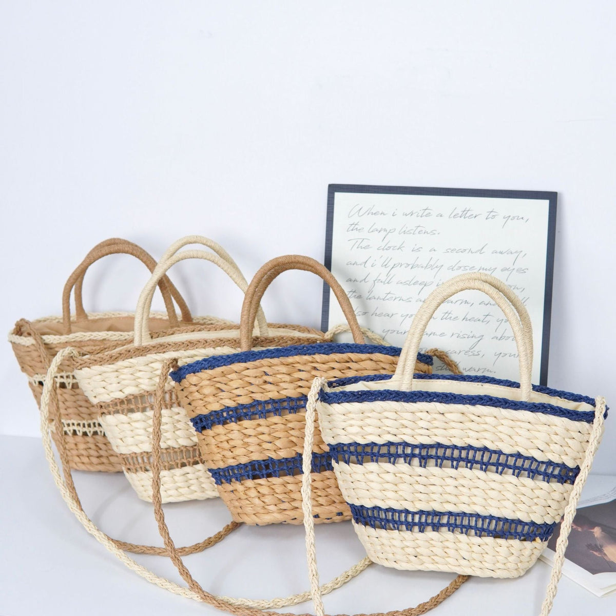 Handwoven Straw Shoulder Bag – Women&