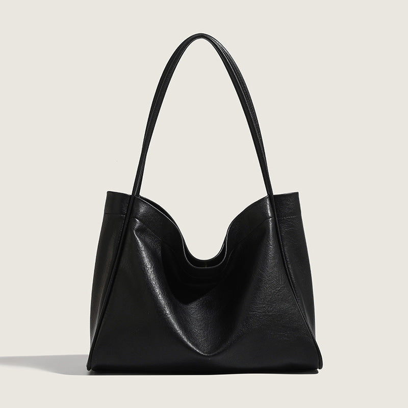 Elegant Ladies Tote Bag – Retro Minimalist &amp; Versatile Commuter Shoulder Bag for Autumn and Winter