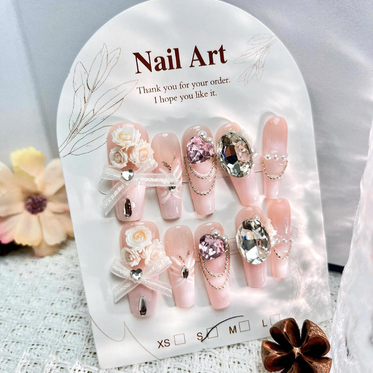 0954- Handmade press on nails fake nails removable