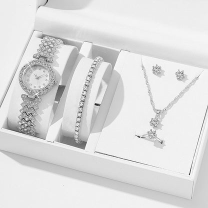 Rhinestone Quartz Bracelet Watch