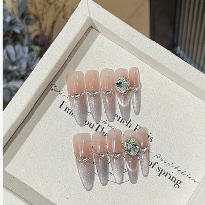 1033- Handmade press on nails fake nails removable