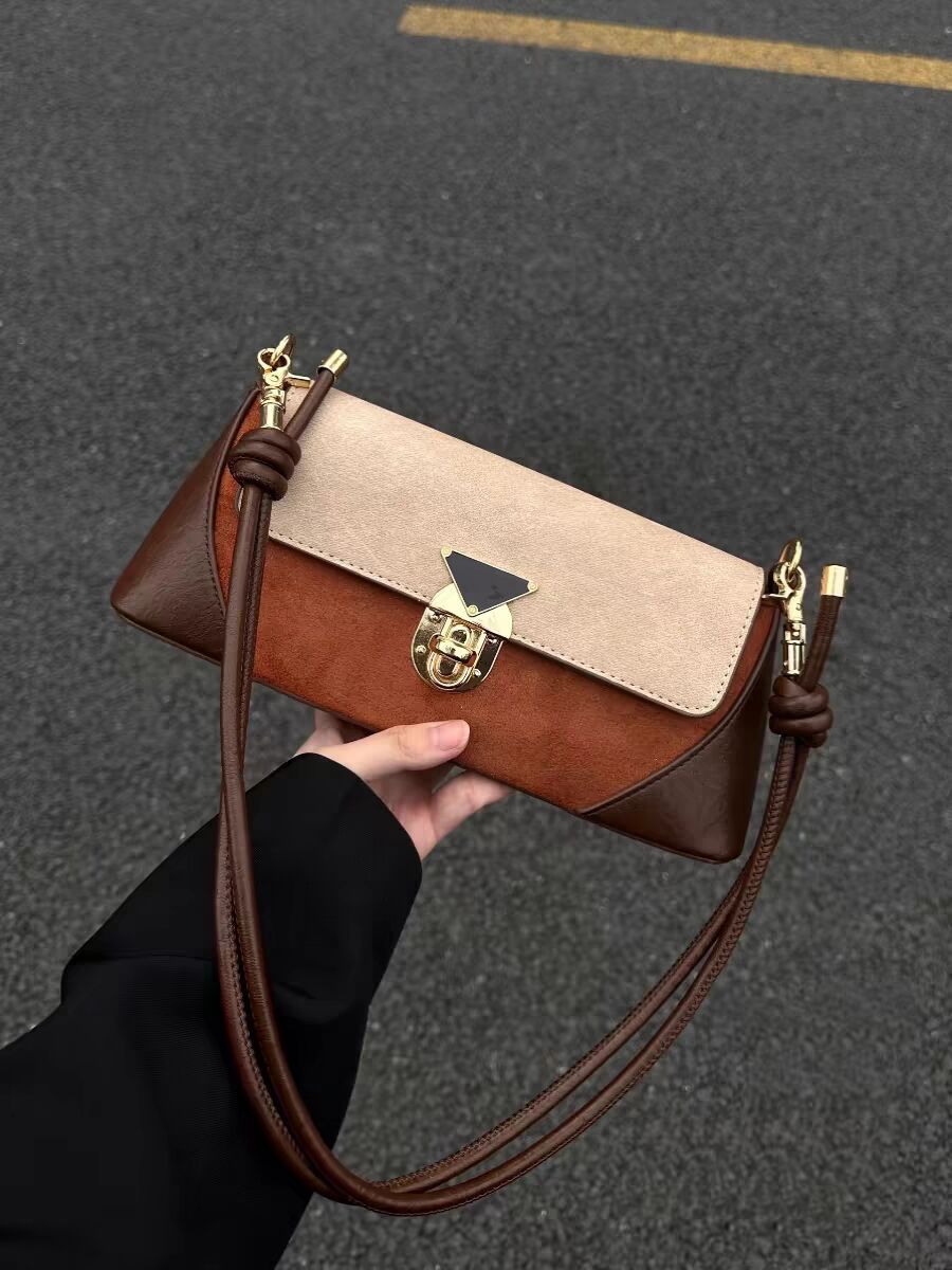 stylish shoulder bag, armpit baguette bag, women&