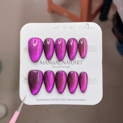 1027- Handmade press on nails fake nails removable