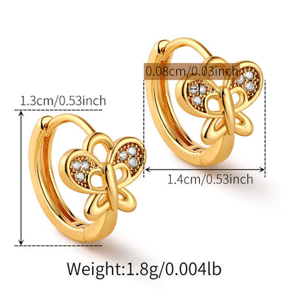 Vintage Zircon Ear Cuff Earring