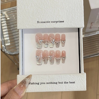 1033- Handmade press on nails fake nails removable