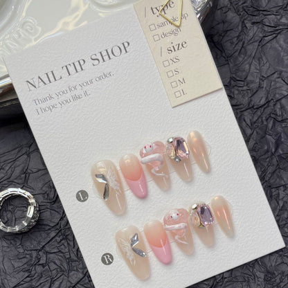 0937- Handmade press on nails fake nails removable