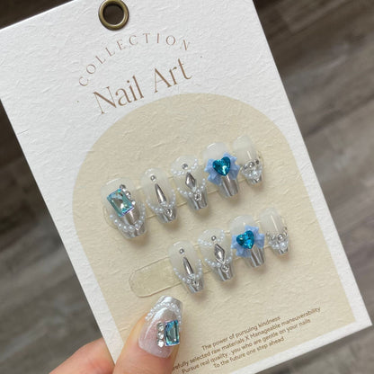 1024- Handmade press on nails fake nails removable