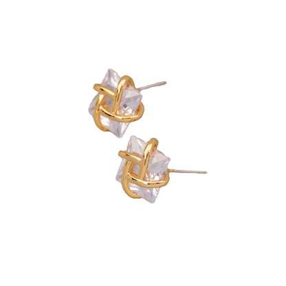 5A Gemstone Gold Plated Earrings