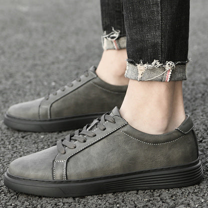 Plus Size Frosted Cowhide Board Shoes Men&