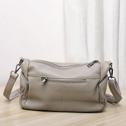 Elegant Genuine Leather Shoulder Bag – Stylish Crossbody &amp; Underarm Mommy Bag hobo