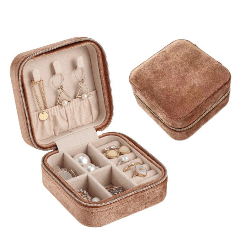 Italian velvet jewelry organiser box