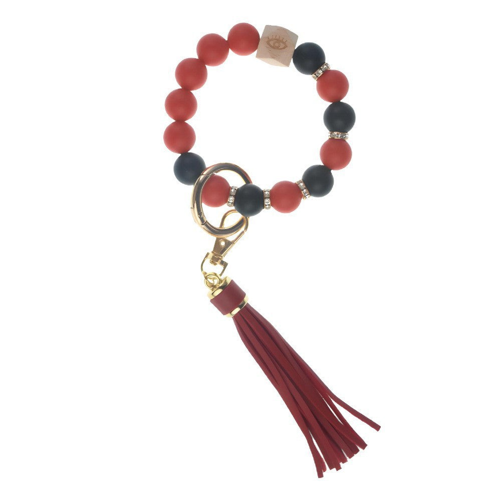 PU Tassel Keychain Women&