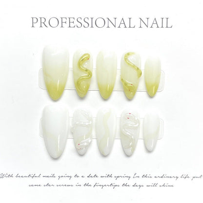 0937- Handmade press on nails fake nails removable