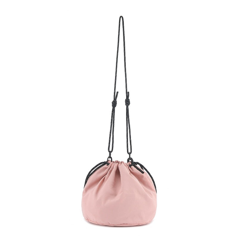 Bucket Bag stylish, Dual Drawstring Crossbody Bag Men&