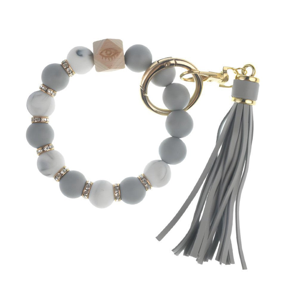 PU Tassel Keychain Women&