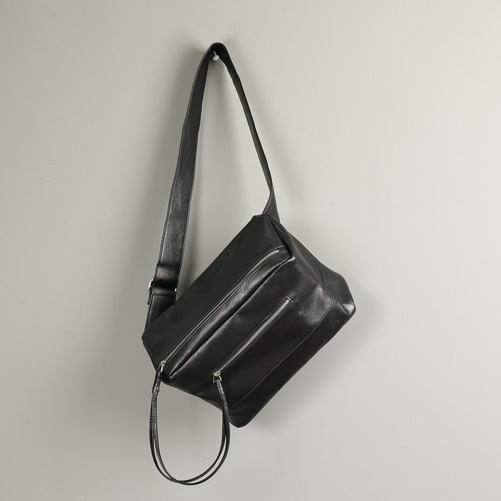 Shoulder bag men, large capacity casual mail carrier crossbody bag, sports tooling bag, men&