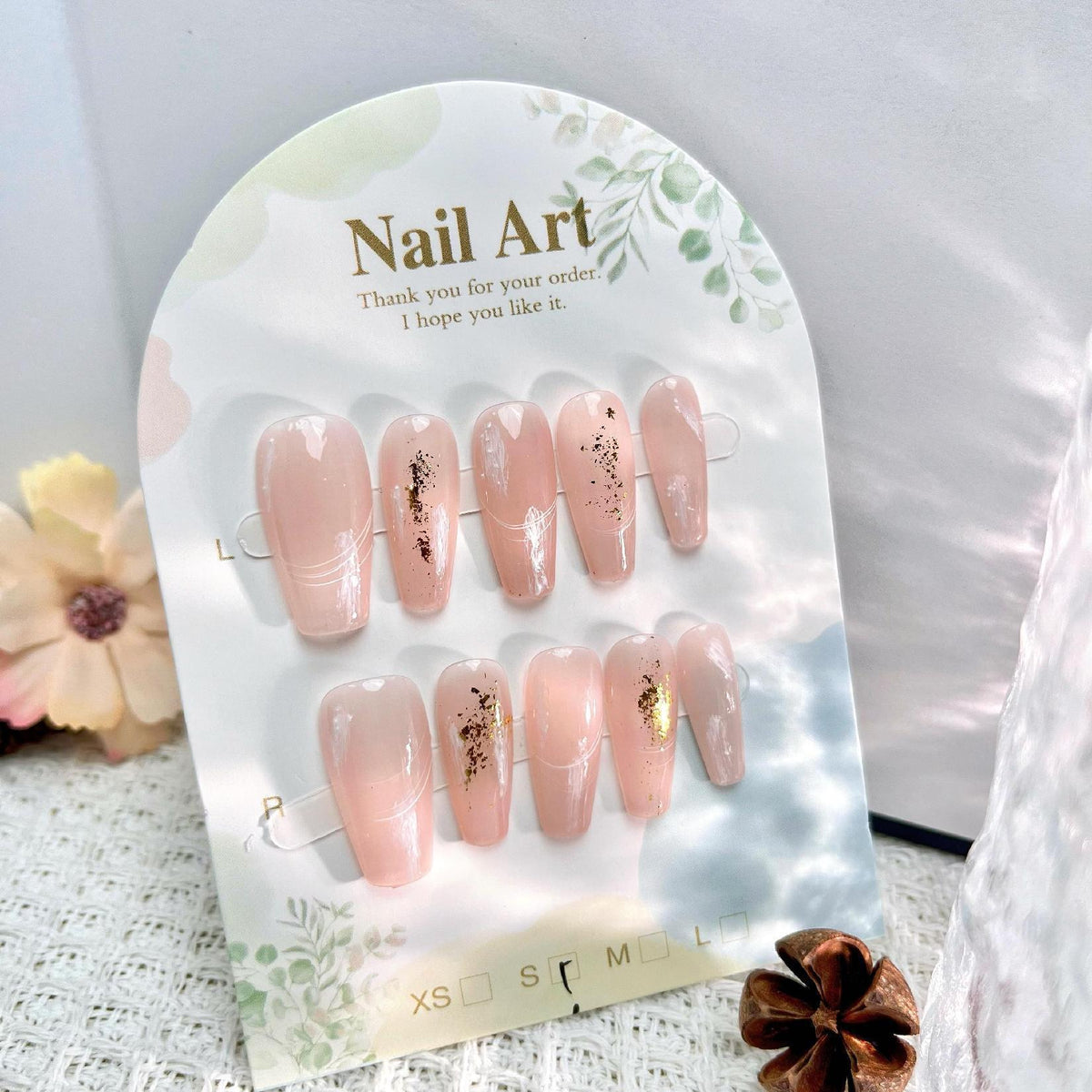 1032- Handmade press on nails fake nails removable