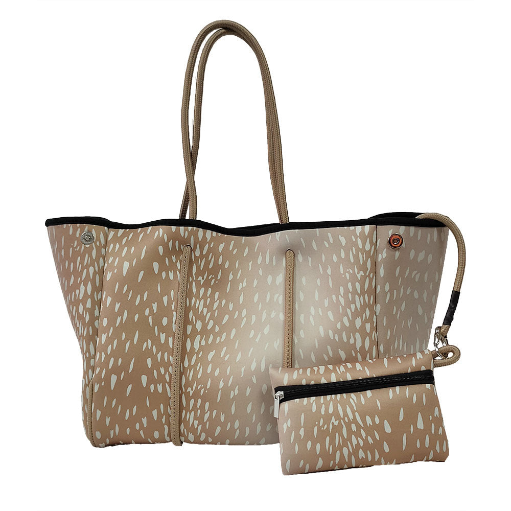 Neoprene Perforated Tote Set – Mother-Child Beach Bag, Water-Resistant Gym &amp; Swim Duffle