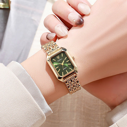 Fashion Simple Square Steel Strap Women&