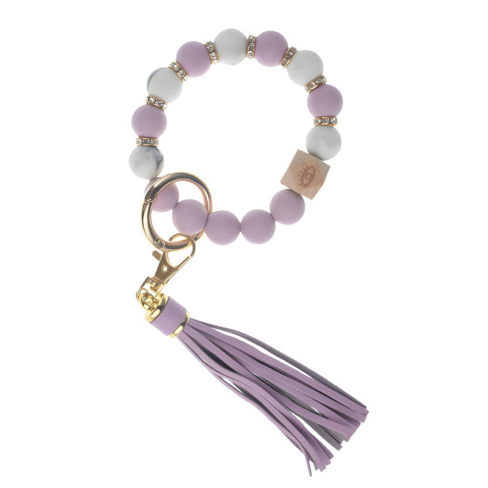 PU Tassel Keychain Women&