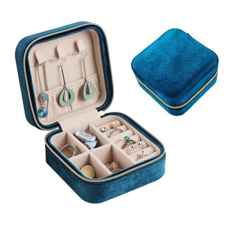Italian velvet jewelry organiser box