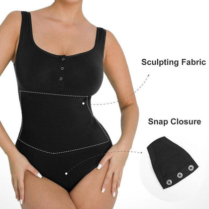 Shape Button onesie Women&
