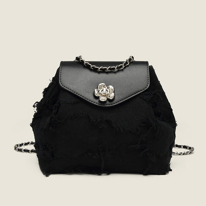 Backpack purse for women, design fashion casual chain backpack, small shoulder backpack