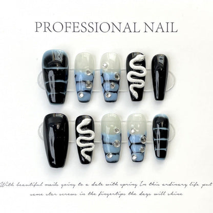 1023- Handmade press on nails fake nails removable