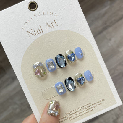 1022- Handmade press on nails fake nails removable