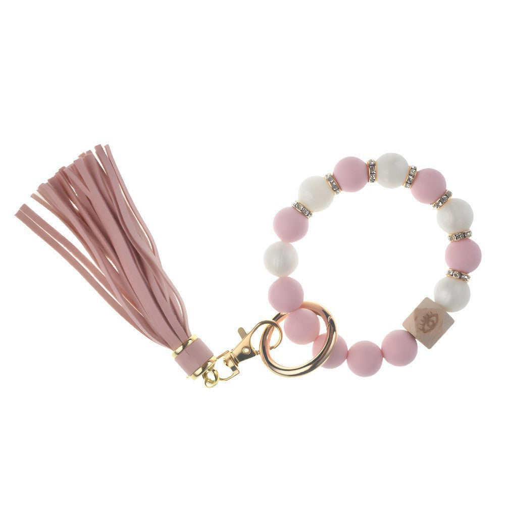 PU Tassel Keychain Women&