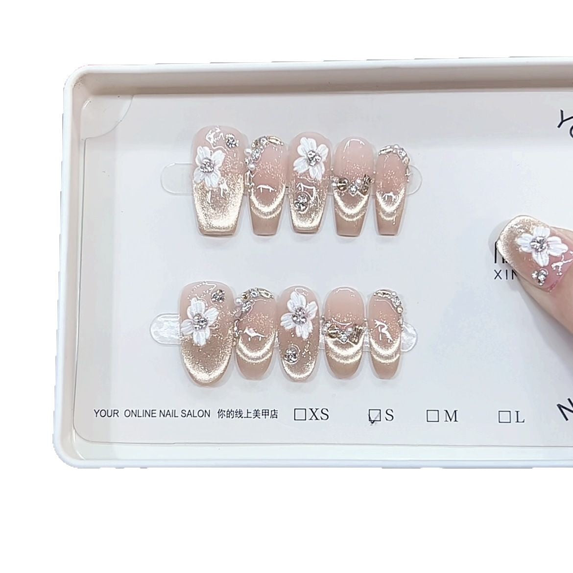 0987- Handmade press on nails fake nails removable