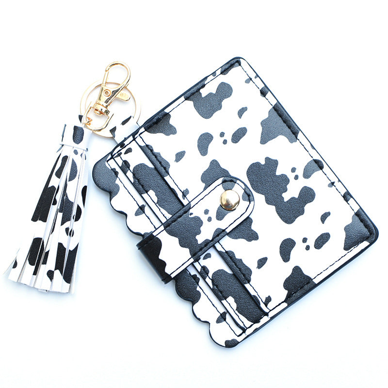 Personalized PU leather printed leopard print women&