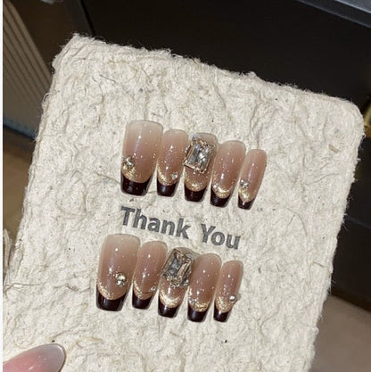1033- Handmade press on nails fake nails removable