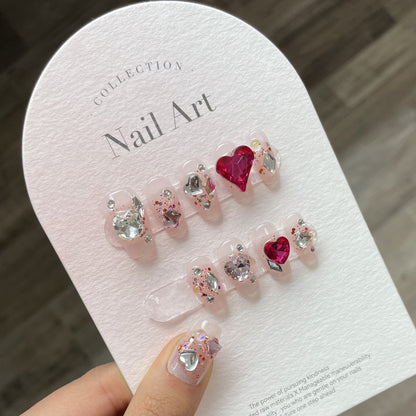 1024- Handmade press on nails fake nails removable