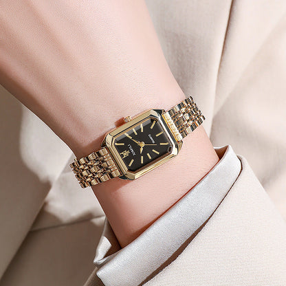 Fashion Simple Square Steel Strap Women&