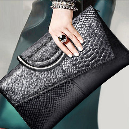 Evening Clutch bag women large capacity banquet handbag crocodile pattern women&