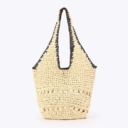 Woven Bag – Casual Beach Vacation Tote, Daily Versatile Commuter Purse, Unique Women&