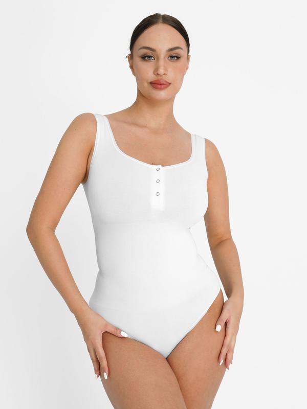 Shape Button onesie Women&