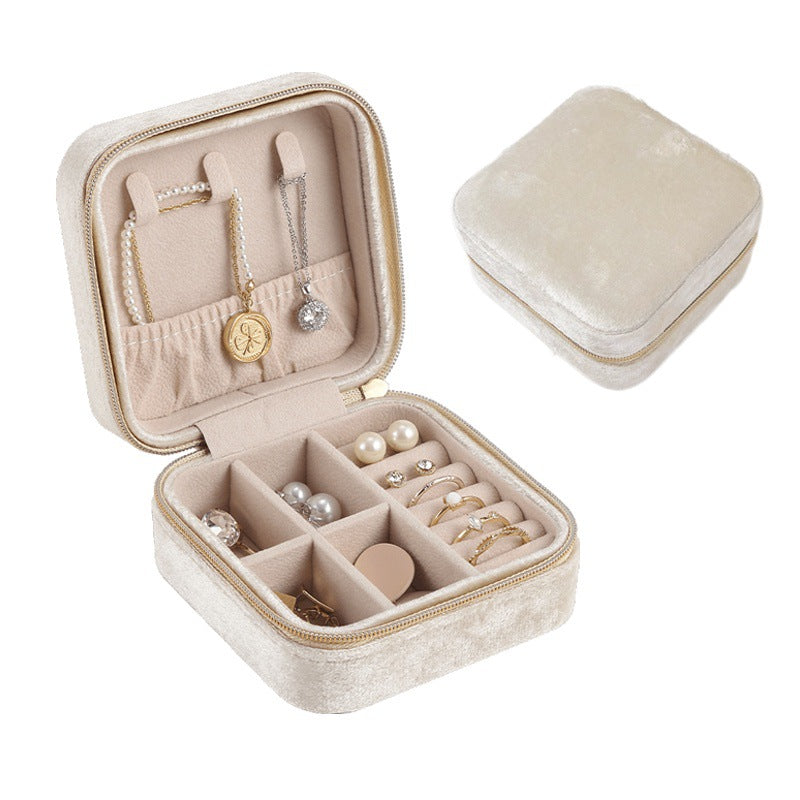Italian velvet jewelry organiser box