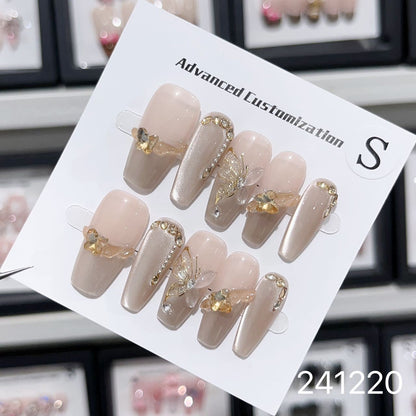 1031- Handmade press on nails fake nails removable