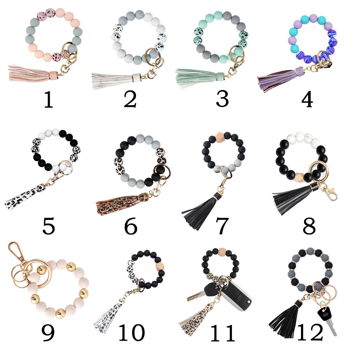 PU Tassel Keychain Women&