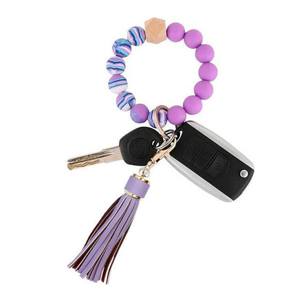 PU Tassel Keychain Women&