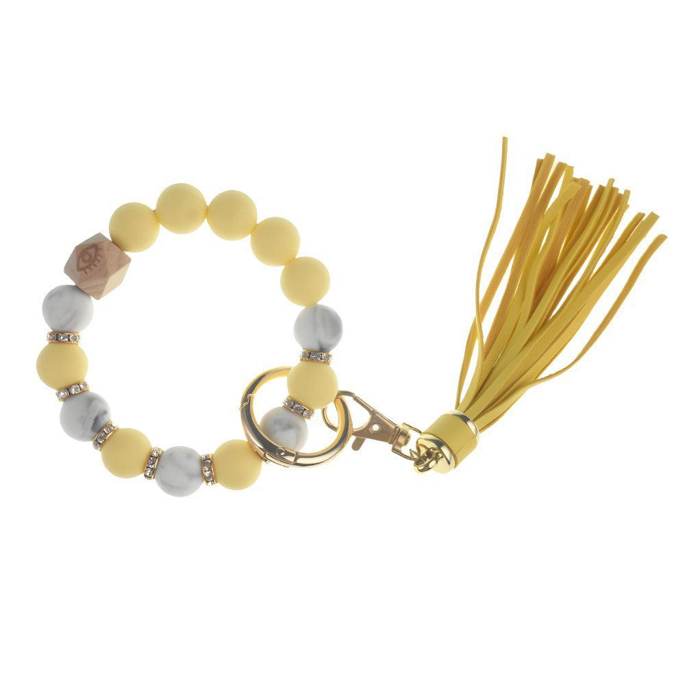 PU Tassel Keychain Women&