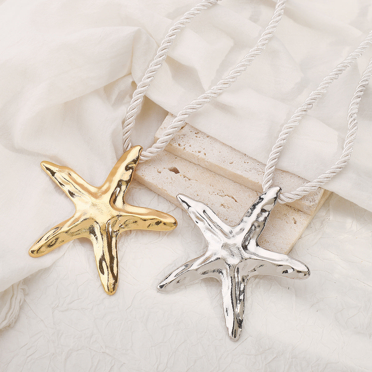 starfish necklace irregular alloy necklace